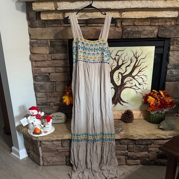 Natural Life Bohemian Romper with Embroidered Details - Picture 1 of 3